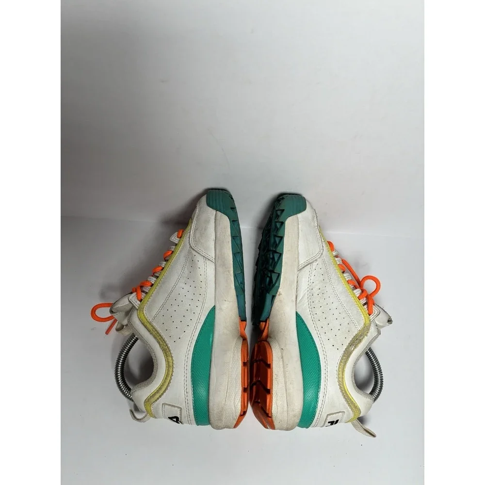 FILA Disruptor Chunky‎ Sneakers White Yellow Teal Orange Trailblazer Retro  US 6
